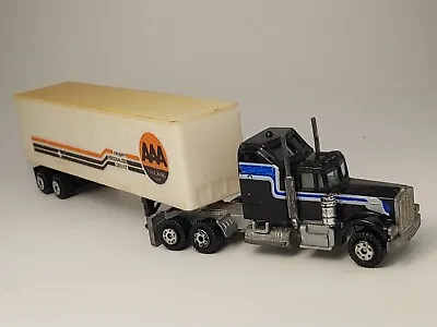 Vintage Yatmig Kenworth W900 Aerodyne Semi Truck Black AAA Cab & Trailer • $9.99