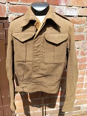 £300 • Buy WW2 British Army Battle Dress Tunic Royal Engineers Major 1939 Pattern Dated