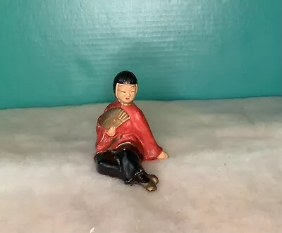 Vintage Mid Century Chalkware Asian Woman Figurine • $10