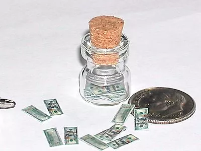 1pc Miniature Dollhouse Mini Tiny Play Loose Money Bottle Vial Jar Pendant New* • $8.96