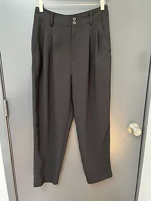 Madewell Black Hi-waisted Pleated Dress Pants Work Slacks. Sz 4 • $30