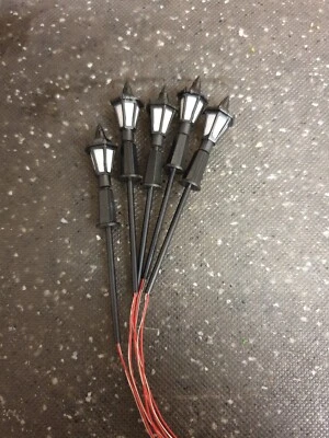 £3.50 • Buy OO Gauge Street Lights, Gas Lamp, LED Lights, Park Light, 5 Pack  6v Fast Ship 