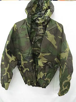 Woodland Camo Rain Suit Two Piece Portable Size Small • $25