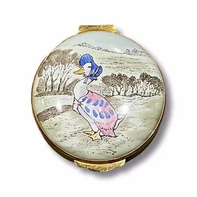 $59.96 • Buy Crummles Beatrix Potter Jemima Puddle Duck - Enamel Trinket Pill Box