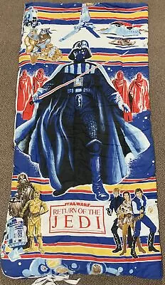 1983 Vintage Star Wars Return Of The Jedi Kid’s Sleeping Bag Ewoks Darth Vader • $50