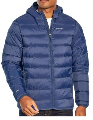 Eddie Bauer XXL Men Microlight III 650 Down Packable Hooded Jacket MSRP $149 • $39.98