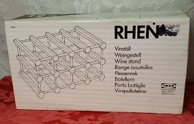 IKEA Rhen Wood Wine Stand Vintage 1990's New In Open Box  • £22.80