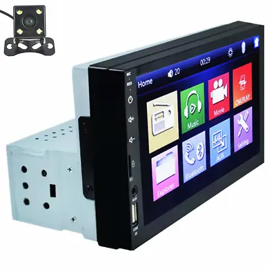 Touch Screen Car Stereo Radio Bluetooth MP5 Player Carplay Android Auto W/Camera • $74.60