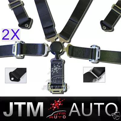 Bn 2 X 5 Point Camlock Racing Belt Harness Belts Black • $134.10