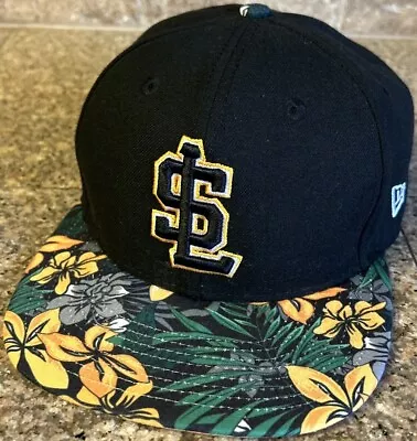 New Era 59Fifty Salt Lake Bees MiLB SnapBack Cap Hat Hawaiian Floral Print Yello • $17.95