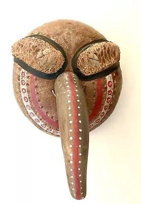 Gourd Mask By Mexican Folk Artist Roberto Macias • $50