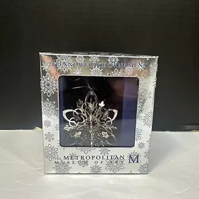 Vtg 2013 Etched Brass Silver Overlay Metropolitan Museum Of Art MMA Snowflake • $113.75
