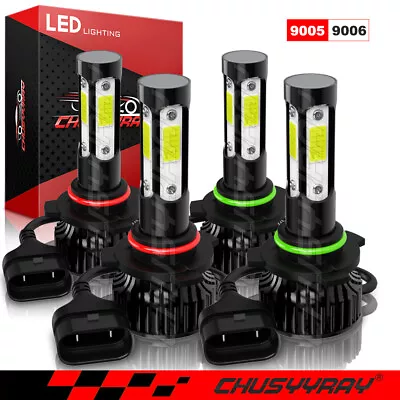 For Corvette C5 1997-2004 - 4PC Combo 9005&9006 LED Headlight Hi/Lo Bulbs 6000K • $32.99