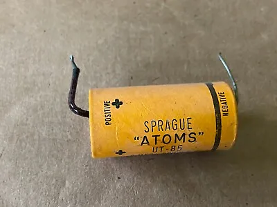 Vintage 1950s Sprague Atom UT 85 Paper Capacitor 8 Uf 500v Axial Tube Amp Cap • $30