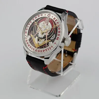 Superb Men's Wrist Watch  Masonic  Skeleton High Quality Swiss Movement • £1084.73