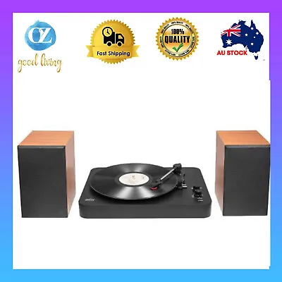 $79 • Buy Mistral Bluetooth Vinyl Turntable With Speakers Set Vintage Style Record Player