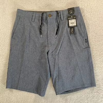 NWT O'Neill Board Shorts Mens 32 Blue Relaxed Fit Hybrid Hyperdry Stretch • $24.99
