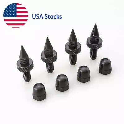 8set M8 Black Stand Isolation Feet Base Pad HIFI Audio Speaker Anti-Shock Spikes • $51.70