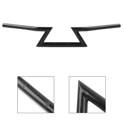 1  25MM Motor Handlebars Z Bar Drag Bars For Harley Honda Yamaha Suzuki Black • $161.20