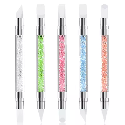 5 Pcs Nail Art Sculpture Pen Dual Tipped Silicone Nail Tools Nail Art Acrylic Pe • $9.18