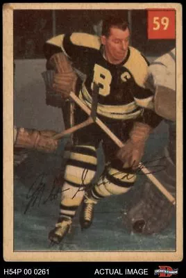 1954 Parkhurst #59 Milt Schmidt Bruins HOF 2 - GOOD H54P 00 0261 • $50