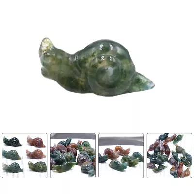  Natural Stone Snail Pendants House Accessories For Home Fairy Toy • £8.35
