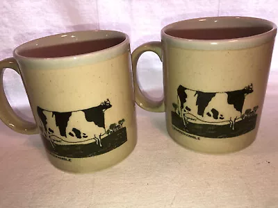 2 Otagiri Warren Kimble American Folk Art Coffee Mugs Cow Motif Mint • $11.24