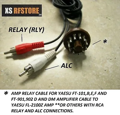 Amp Cable YAESU FL-2100Z(ALL With ALC AND RELAY)to FT-101BEF ZZD FT-9012DM • $42.93