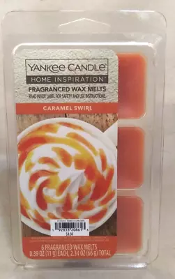 Yankee Candle CARMEL SWIRL 6 Fragranced Wax Melts 2.34 Ounce NIP • £4.78