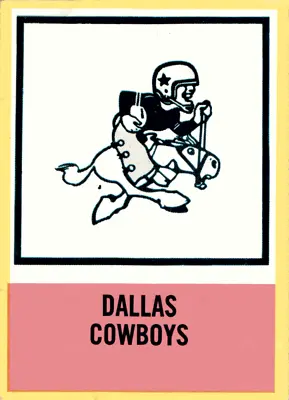 1967 Philadelphia #60 Cowboys Insignia Logo Vintage Original • $2.49