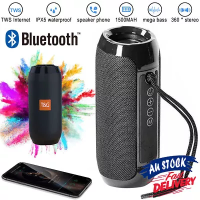 Stereo Bass Bluetooth Speaker USB/TF/FM Radio Outdoor Wireless Portable Loud • $23.99