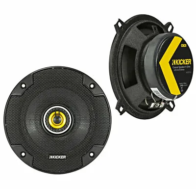 Kicker 46CSC54 Car Audio 5 1/4  Coaxial Full Range Stereo Speakers Pair CSC5 • $89.99