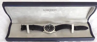 Longines Mens Watch Flagship Quartz Stainless Steel New Battery Very Good Cond • £595