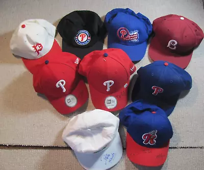 Lot Of 9 Philadelphia Phillies Snapback Hats Caps New Era • $59