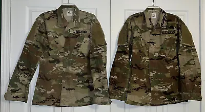 LOT 2 - US Army Combat Coat Uniform Field Jacket MULTICAM OCP Camo  - SMALL-LONG • $42.99