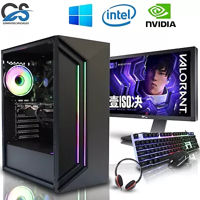 I7 FAST GAMING PC BUNDLE QUAD CORE I7 16GB RAM SSD+HDD 8GB RX 580 GRAPHICS • £324.99