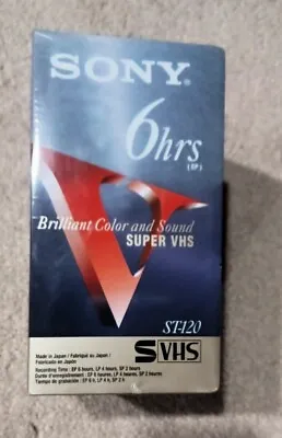 Sony SVHS ST-120  Super VHS Blank Video Cassette SEALED • $10.40