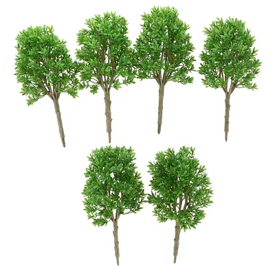 Pack/6pcs 20cm 1:30 G Scale DIY Model Trees Layout Scenery Diorama Wargame • £16.98