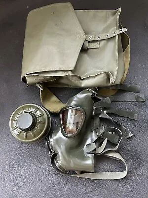 Romanian M74 Gas Mask Full Face NBC Respirator Vintage Olive Military  • $39