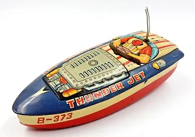 Vintage Japanese Battery Operated Thunder Jet Toy Boat By Cragstan Toys • $39.95