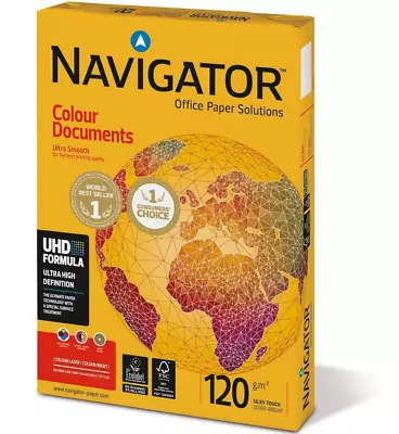 Navigator Colour Documents 1 Ream 250 Sheets Colour Printer Paper  A4 120 GSM • £7.75