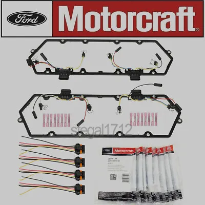 94-97 Ford 7.3 7.3L Powerstroke Diesel Valve Cover Gaskets Motorcraft Glow Plugs • $155.99