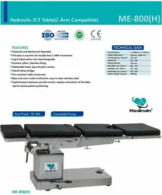 Advance C-ARM COMPATIBLE HYDRAULIC  OPERATION THEATER TABLE OT Surgical Table  • $2950