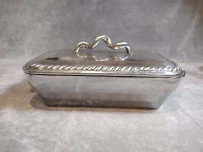 VTG Mariposa Brillante Mexico Heavy Cast Aluminum Covered Dish Rope RARE • $99.99