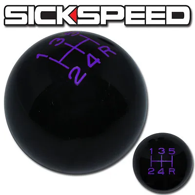 Black/purple Vintage Shift Knob For 5 Speed Short Throw Selector Un2 Kit K45 • $33.90