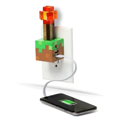 ThinkGeek Minecraft Redstone Torch USB Wall Charger • $34.89