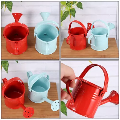 Cabilock 4pcs Mini Spout Watering Can Pot Rustic Metal Gardening Bucket-SC • £14.99