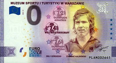 £6.77 • Buy Zero Euro Bill - 0 Euro - Poland - Muzeum Sportu - Gorskiego, Kalinovsky 2022-13
