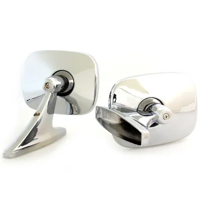 Chrome Door Mirror 2 Pieces Lh And Rh For Chevrolet Corvette Stingray 1963- 1982 • $83.51