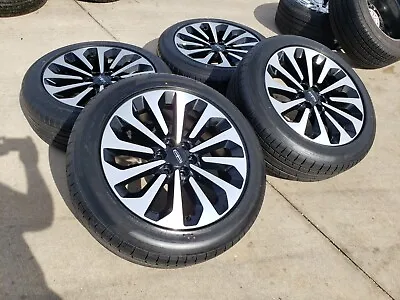 22  Lincoln Navigator L RESERVE OEM Black Rims Wheels 95385 Tires 2023 2024 NEW • $2799